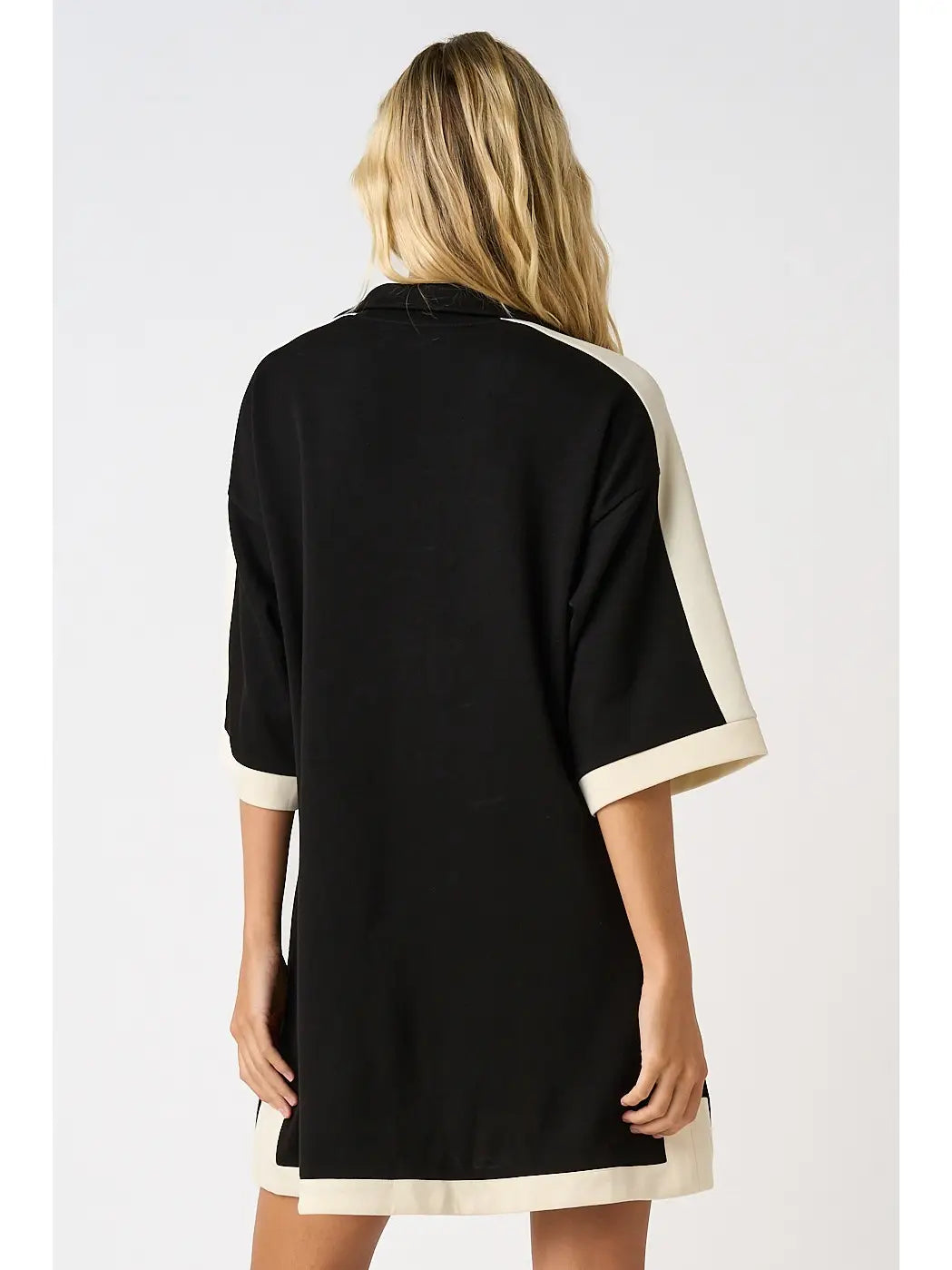 Cloud Knit Mini Shirt Dress