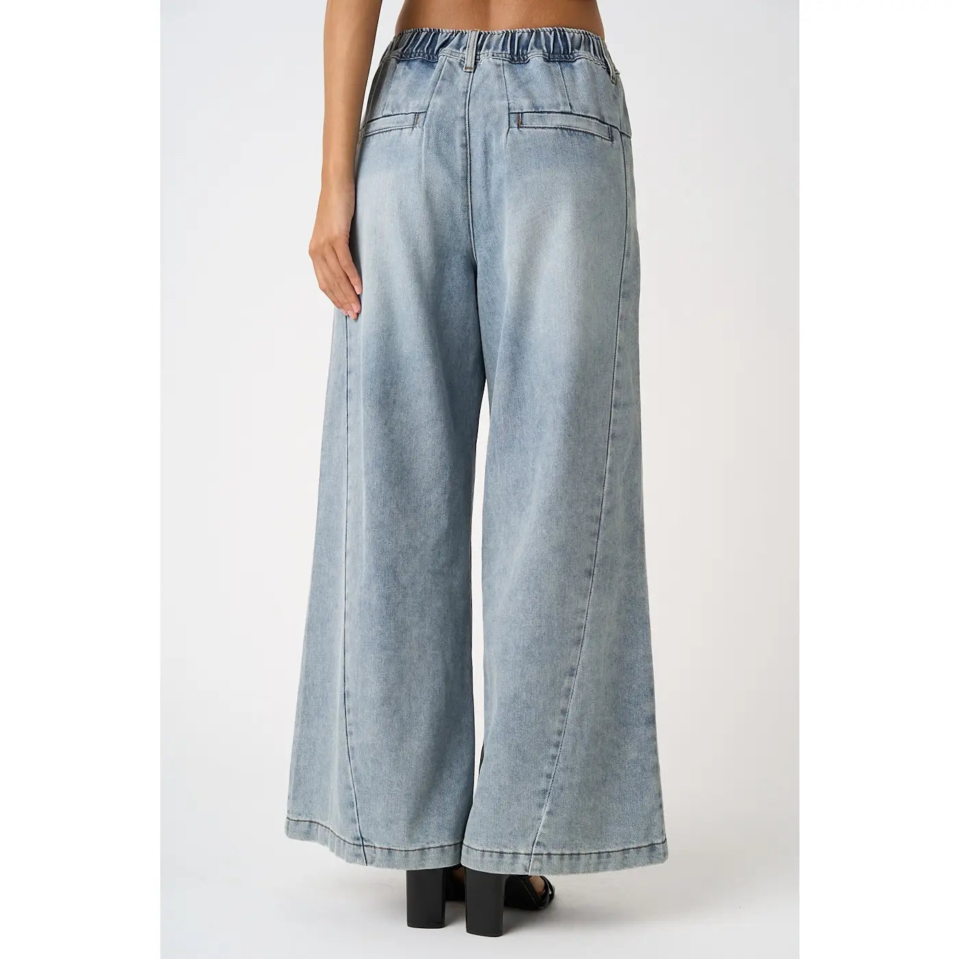 Pleated Wide Leg Pants