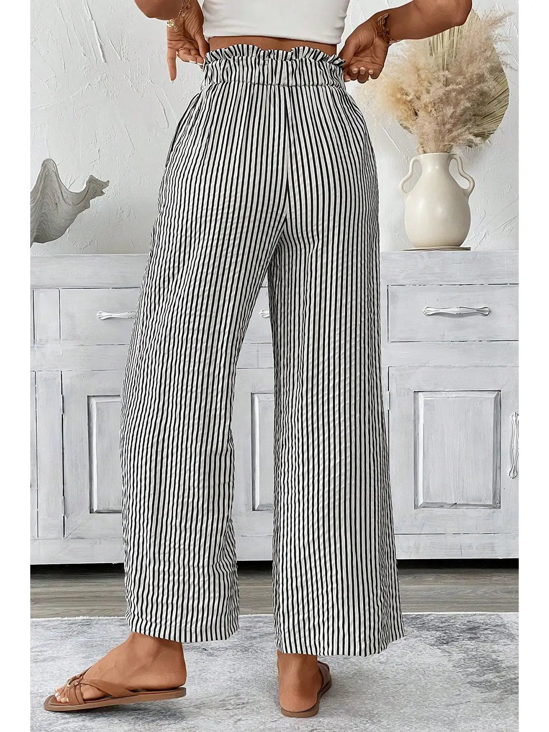 Loose Stripe Casual Pants