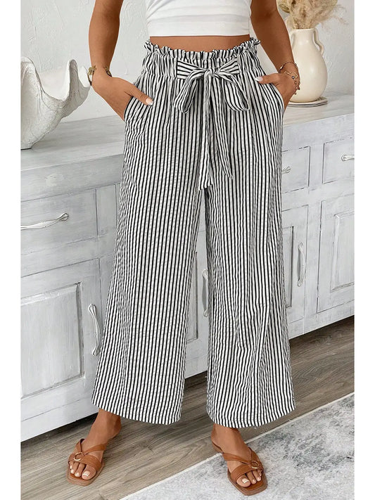Loose Stripe Casual Pants