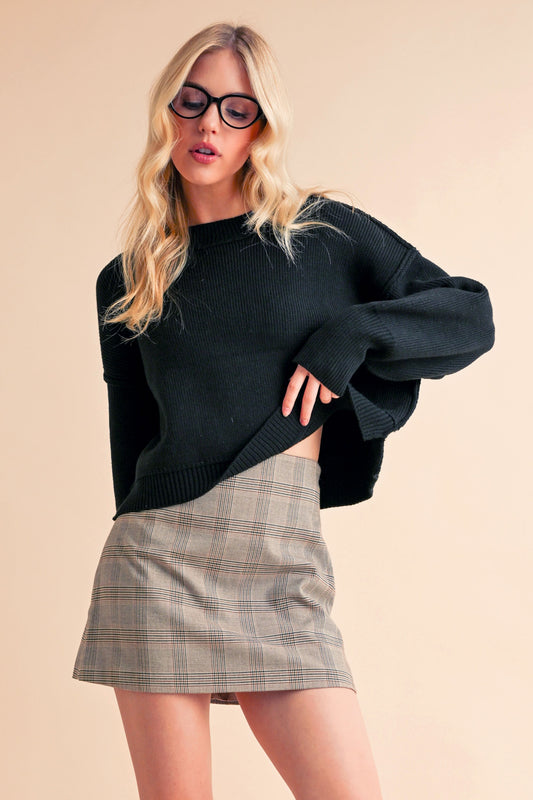 Black Crew Neck Sweater