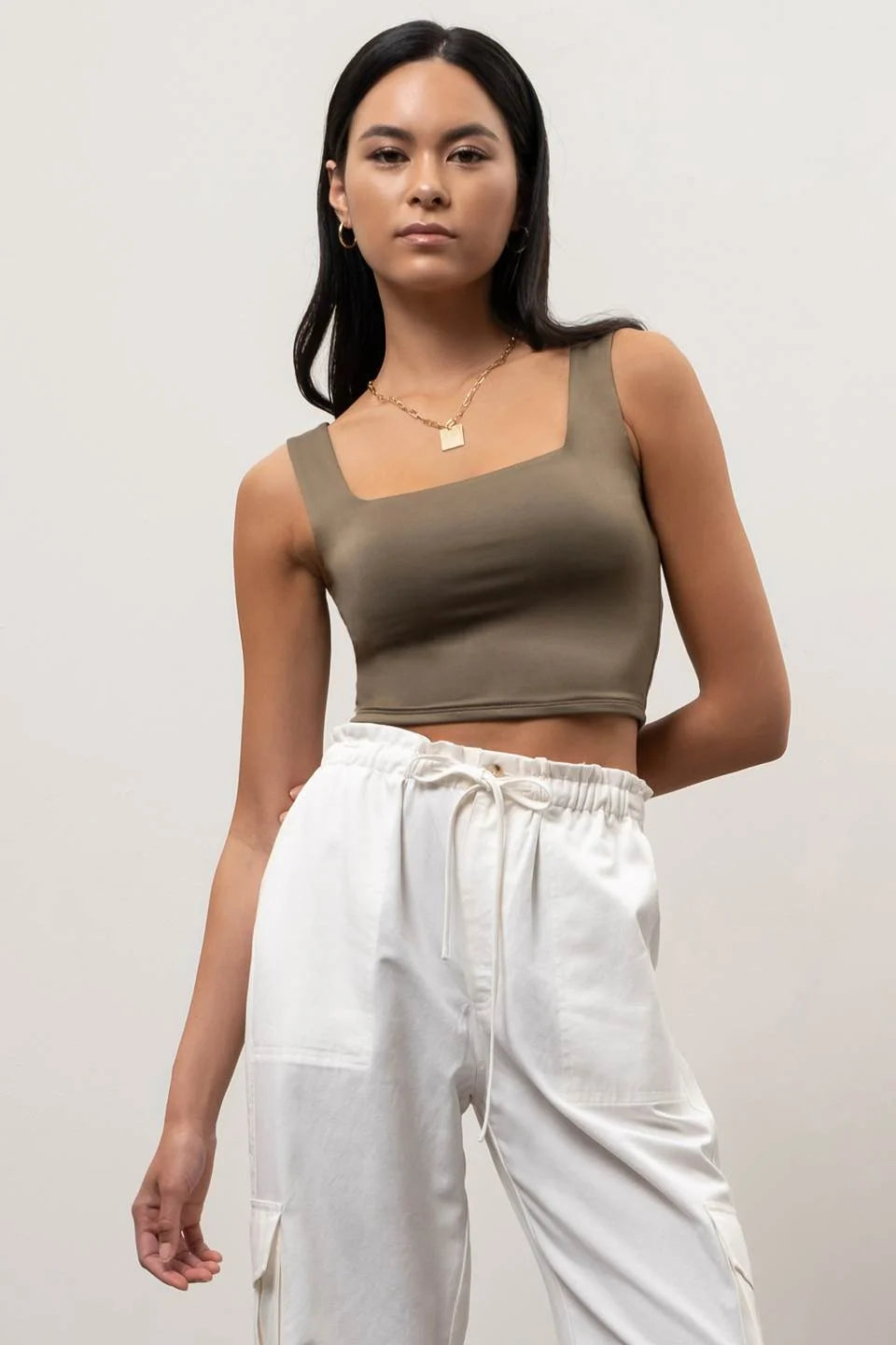 Reversible Cropped Tank