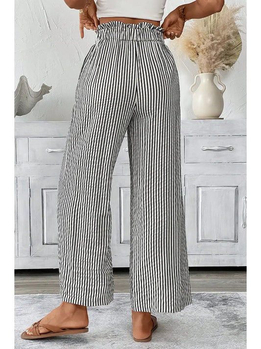 Loose Stripe Casual Pants